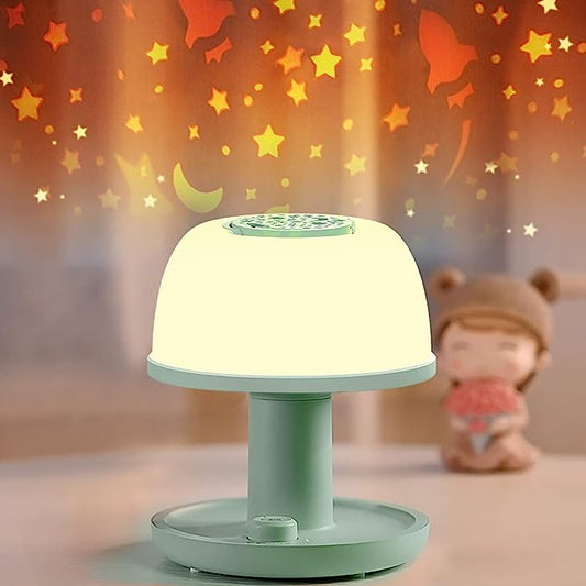 Toddler Night Light Lamp, Dimmable LED Bedside Lamp with Star Projector, Kids Night Lights with Timer Design & Color Changing, Portable Rechargeable Lamp, Cute Gifts for Children Bedroom
